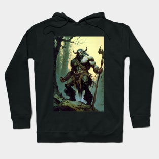 River troll in the style of  Frazetta / Vallejo Hoodie